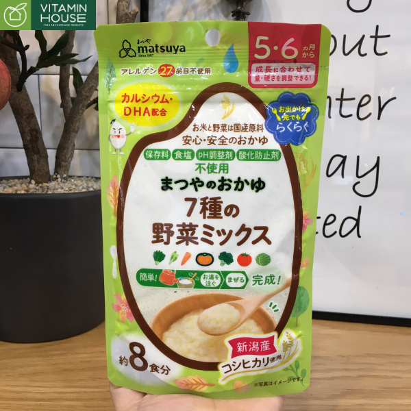 Bột cháo ăn dặm Matsuya rau củ 70g (xanh lá)