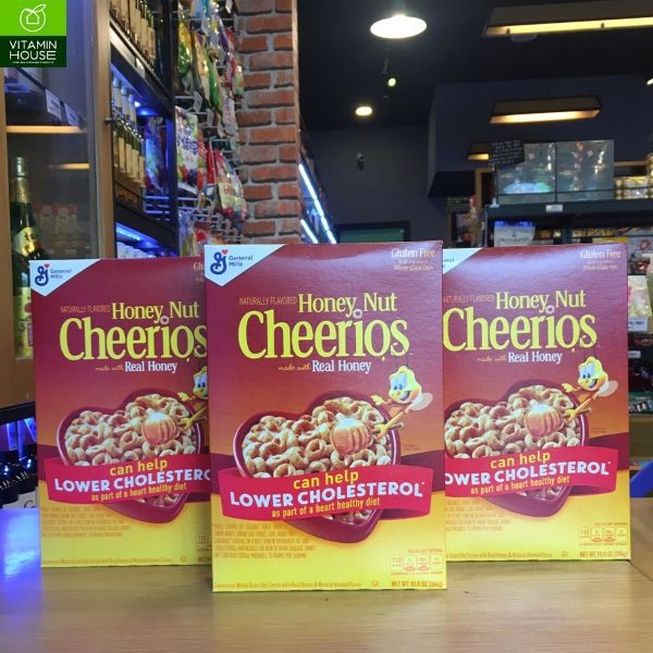 Bánh Ngũ Cốc Ăn Sáng Honey Nut Cheerios Mỹ Hộp 347g