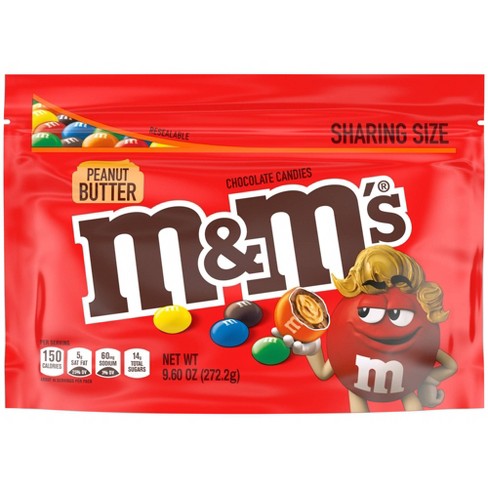 Chocolate M&M Peanut Butter túi zip 272.2g