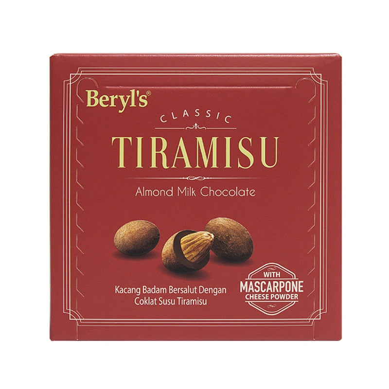 Hộp Chocolate Sữa Hạnh Nhân Beryls Vị Tiramisu 65G (Đỏ)