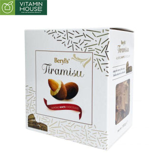 Chocolate Trắng Hạnh Nhân Beryl's Tiramisu Malaysia Hộp 100g (trắng)