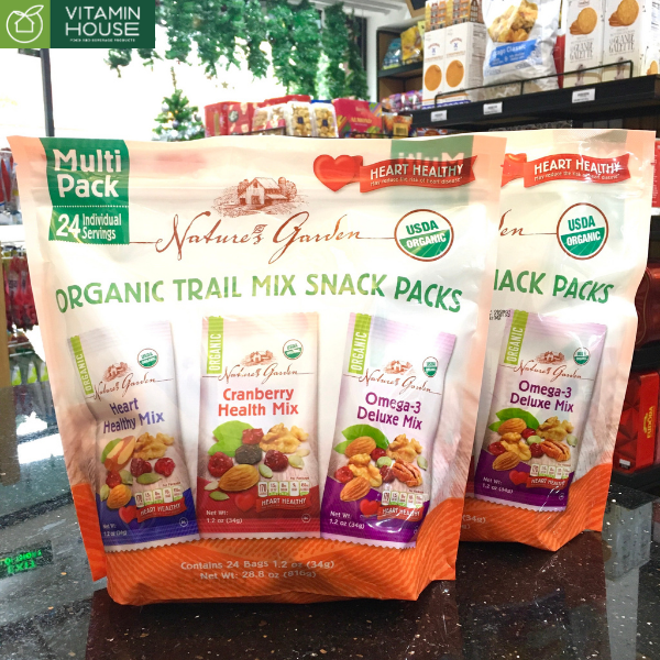 Hạt Tổng Hợp Organic Trail Mix Snack Packs Mỹ Bịch 24 Gói