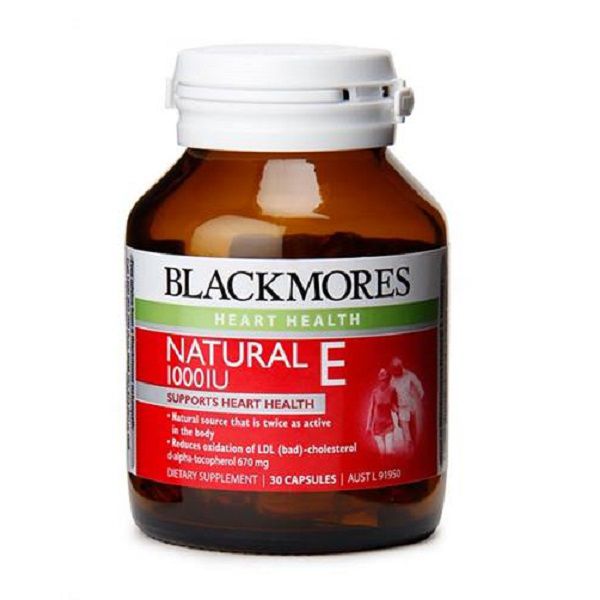 Viên uống bổ sung Vitamin E Blackmores Natural 30 viên