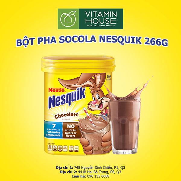 Bột Chocolate Nesquik 266g (nhỏ)