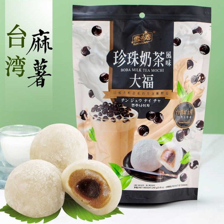 Bánh Boba Mochi Vị Matcha Latte Yuki & Love ĐL Gói 120g