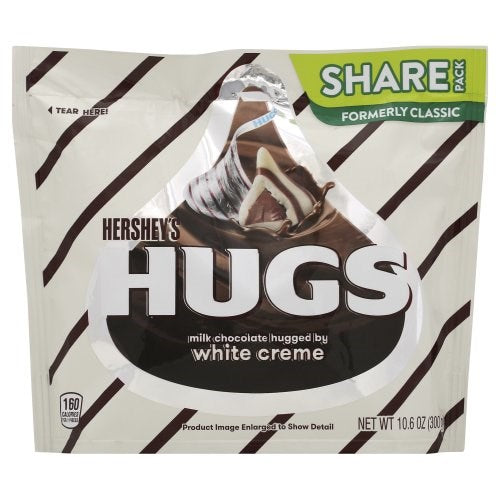 Chocolate Hersheys Hugs white creme Share Pack 300g