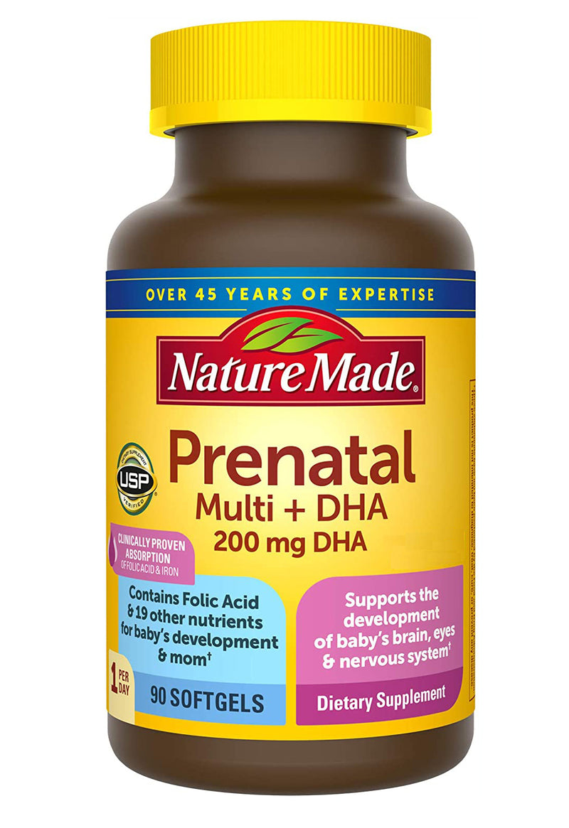 Viên Uống Bổ Sung Vitamin Cho Bầu Prenatal Muilti + DHA Mỹ Hộp 150 Viên