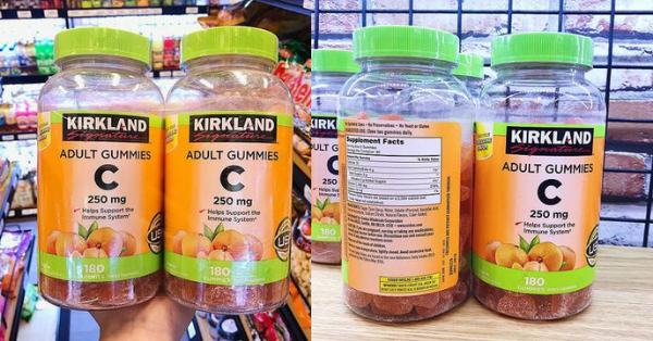 Những điều thú vị về kẹo dẻo bổ sung Vitamin C Kirkland Adult Gummies của Mỹ