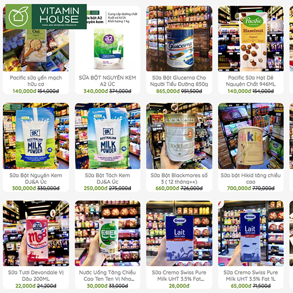 Shop bán đa dạng các loại sữa Úc nhập khẩu chính hãng và uy tín tại Việt Nam
