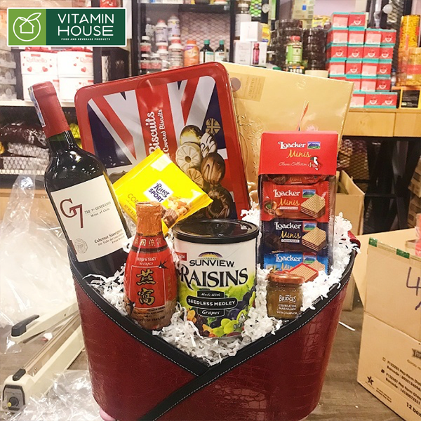 Top 5 Combo hộp quà tết bánh kẹo, Socola, Rượu cao cấp nhập khẩu chính hãng 2022