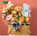 giỏ trái cây với thiết kế giỏ mây đẹp mộc mạc và tinh tế