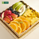 Trái Cây Cắt Sẵn Thơm, Ổi, Cam, Táo và Việt Quất phần 5-7 người