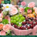 Giỏ Quà Trái Cây & Hoa Tươi Chúc Mừng Sinh Nhật Bạn Gái