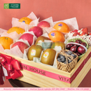 góc chụp gần cận cảnh - Khay Trái Cây Sức Khỏe – Cherry, Việt Quất, Quà Biếu Dinh Dưỡng