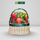 Giỏ Quà Trái Cây Nho Xanh và Táo Nhập Khẩu Tặng Người Thân