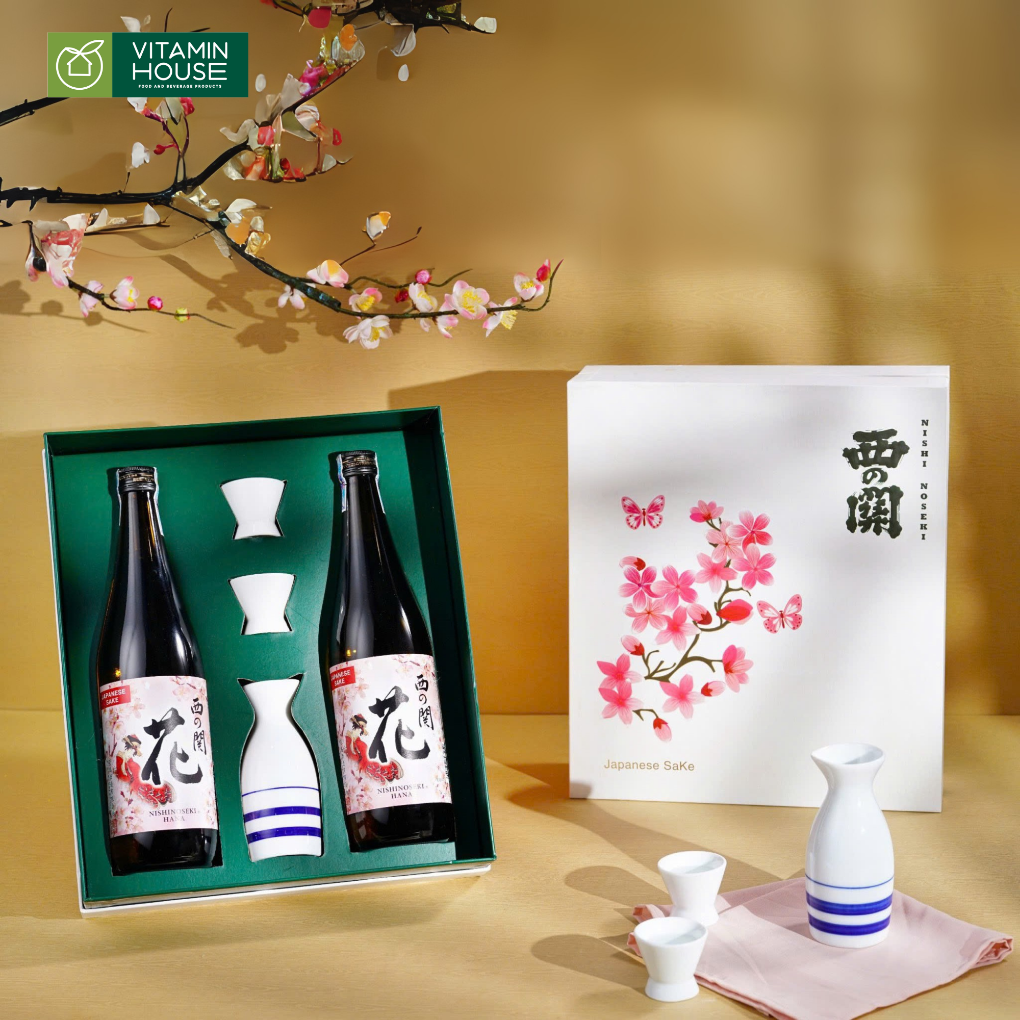 Hộp Quà Sake Nhật Japan Culture 1 - Quà Tặng Cao Cấp Tinh Tế Đến Đồng Nghiệp