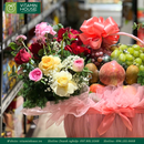 Giỏ Quà Trái Cây & Hoa Tươi Tặng Bạn Gái, Sinh Nhật, Cô Giáo