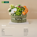 Giỏ Quà Trái Cây Nho Mẫu Đơn Màu Xanh Trung Tính Tặng Chúc Mừng Sinh Nhật