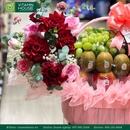 Giỏ Quà Trái Cây & Hoa Tươi Tặng Bạn Gái, Sinh Nhật, Cô Giáo