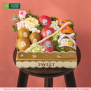 Hộp Quà Trái Cây Táo Đỏ, Kiwi Vàng, Hoa Tươi Tặng Các Dịp