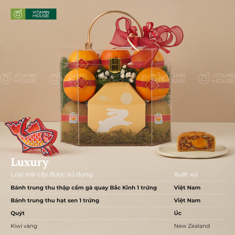 Hộp Quà Bánh Trung Thu Trái Cây Sang Trọng Fusion Moon 1