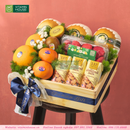 góc nghiêng 2 - Hộp Quà Trái Cây Dâu Hàn, Kiwi Vàng & Sữa Hạt Dinh Dưỡng