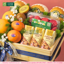 góc nghiêng - Hộp Quà Trái Cây Dâu Hàn, Kiwi Vàng & Sữa Hạt Dinh Dưỡng