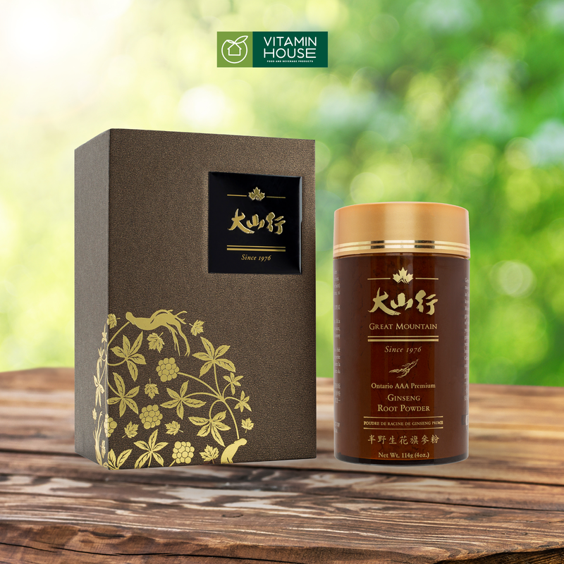 Bột Nhân Sâm Cao Cấp Canada Great Mountain Hộp 114g