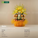 Tháp Trái Cây Cam Táo Kiwi Dưa Lưới – Tặng Kính Lễ Sang Trọng