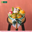 Set giỏ trái cây 500k gồm mật ong maruka và trái cây nhập khẩu