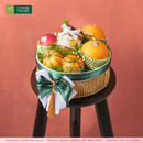 góc nghiêng - Set giỏ trái cây 500k gồm mật ong maruka và trái cây nhập khẩu