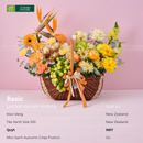 Giỏ Quà Trái Cây Celebration Fruit 08 - Kiwi Vàng, Nho, Táo Tặng Quà 20/10 Cho Người Phụ Nữ Tuyệt Vời