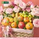 góc chụp cận cảnh - Giỏ Quà Trái Cây Nho Xanh, Táo Envy, Lê Hàn