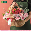 Giỏ Quà Dâu Tây, Hoa Hồng Tặng Người Thương