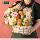 Giỏ Quà Trái Cây - Lê, Kiwi, Cam, Hoa Tươi Tặng Sinh Nhật Và Các Dịp Chúc Mừng