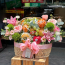 Giỏ Trái Cây Nho Xanh, Kiwi Trang Trí Hoa Tươi Tặng Các Dịp Đặc Biệt