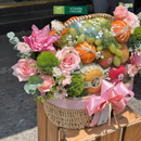 Giỏ Trái Cây Nho Xanh, Kiwi Trang Trí Hoa Tươi Tặng Các Dịp Đặc Biệt