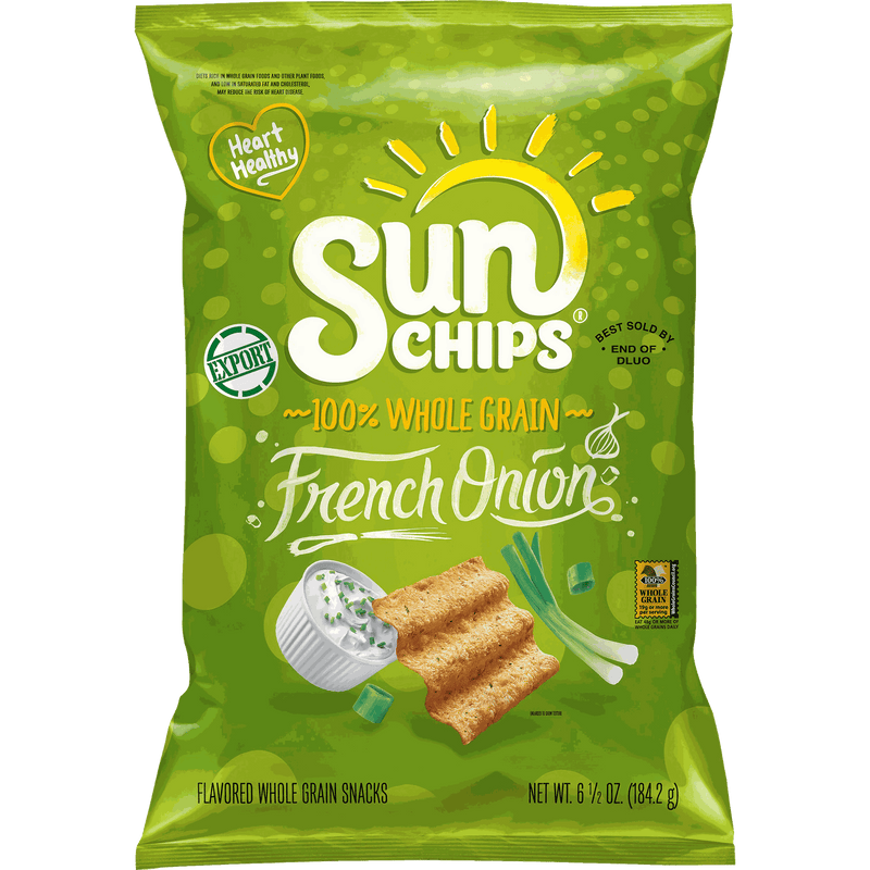 Snack French Onion Sun Chips Mỹ Gói 184g (Xanh Lá)