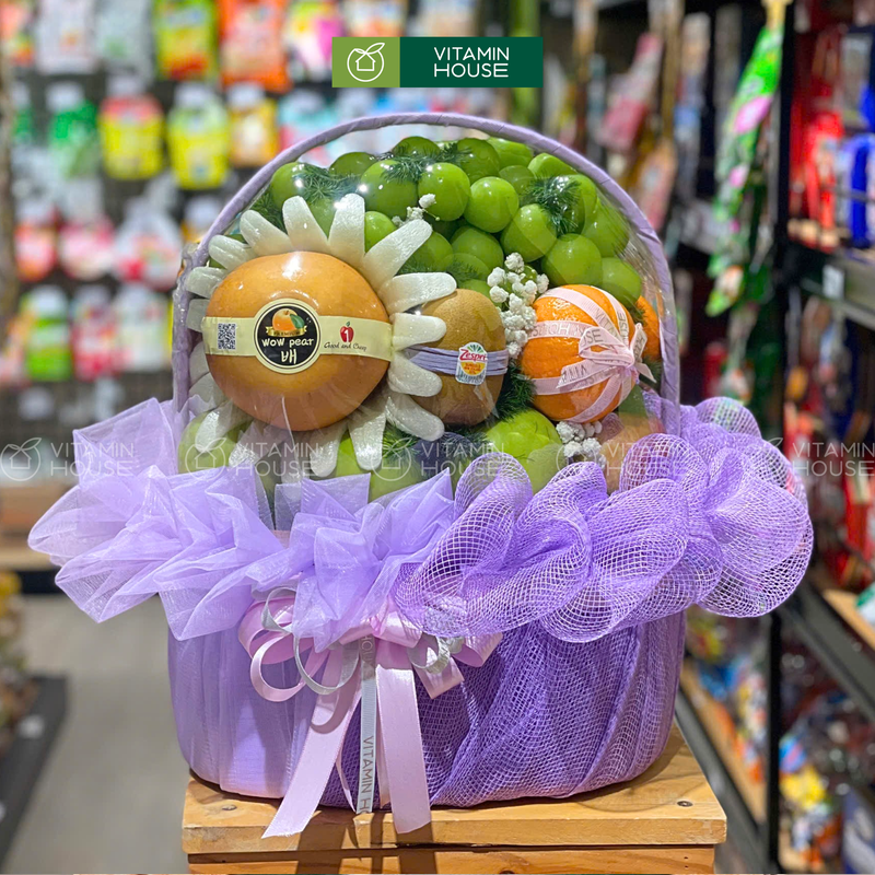 Giỏ Trái Cây Nho Xanh, Lê Hàn Lời Chúc Sức Khỏe, Mau Lành Bệnh