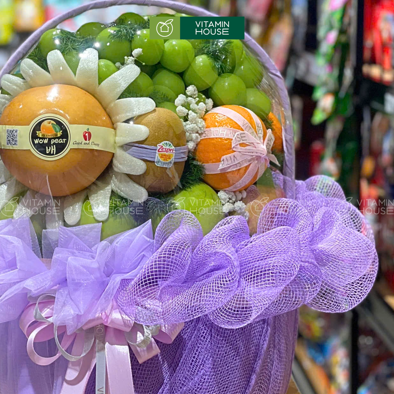 Giỏ Trái Cây Nho Xanh, Lê Hàn Lời Chúc Sức Khỏe, Mau Lành Bệnh