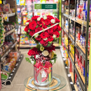 Giỏ Trái Cây Hoa Hồng Đỏ Lãng Mạn Tặng Dịp Lễ Tình Nhân