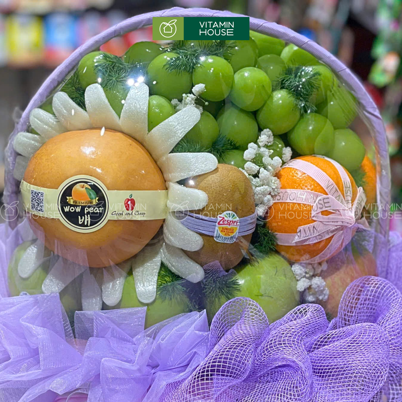 Giỏ Trái Cây Nho Xanh, Lê Hàn Lời Chúc Sức Khỏe, Mau Lành Bệnh
