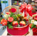 hình ảnh thực tế mâm giỏ quả trái cây sính lễ cưới