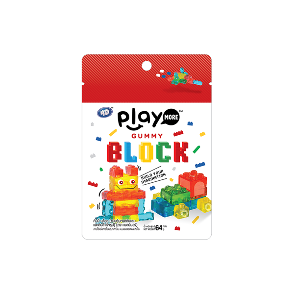 Kẹo dẻo Playmore xếp hình 64g
