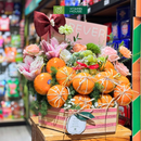 Giỏ Trái Cây Quýt Úc, Nho Xanh Hoa Tươi Cảm Ơn Thầy Cô Giáo Tôn Kính và Tri Ân