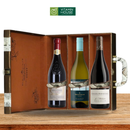 Hộp Rượu 3 Chai Bản Đồ Nâu (318-M10)