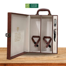 Hộp Rượu Đôi Da Nâu Fine Wine (265-M10)