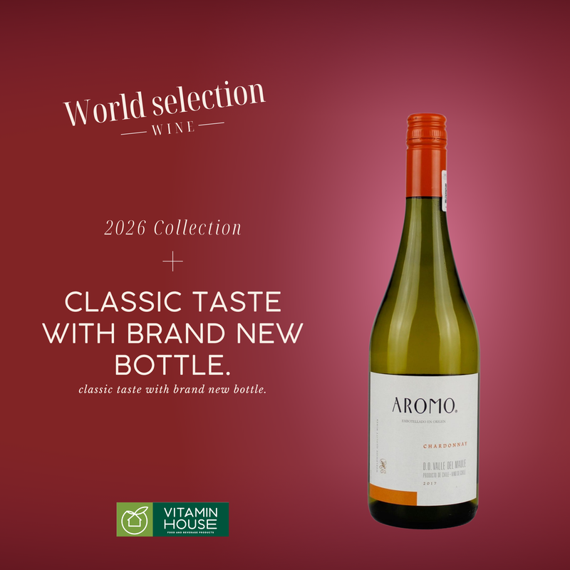 Rượu vang trắng Aromo - Chardonnay 13%/Vol