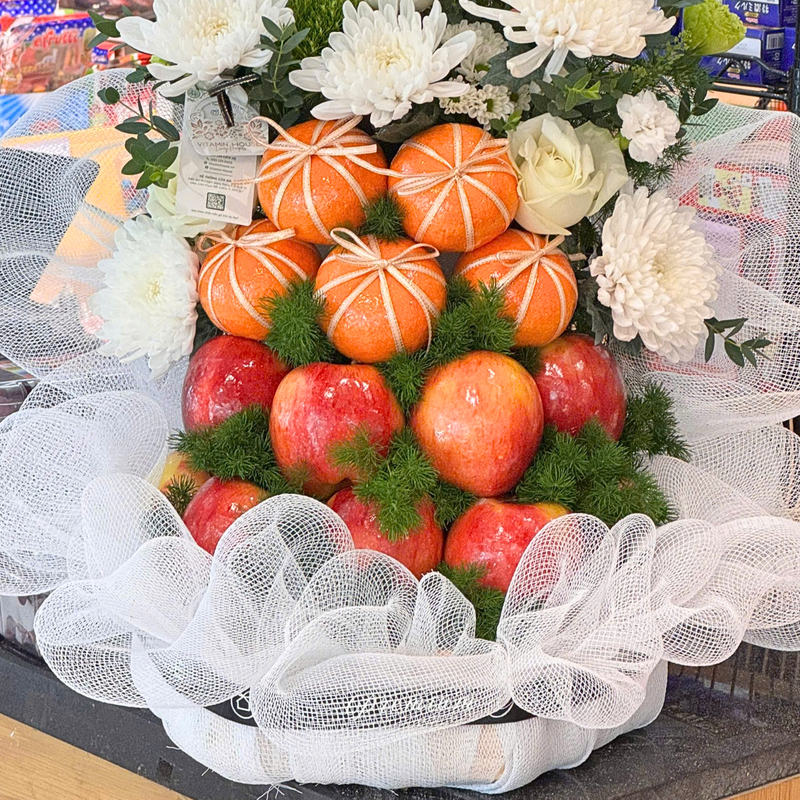 Giỏ Trái Cây Quýt, Táo Dâng Hương Thành Tâm An Nhiên