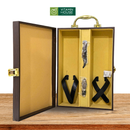 Hộp Rượu Đôi Nâu Sang Trọng